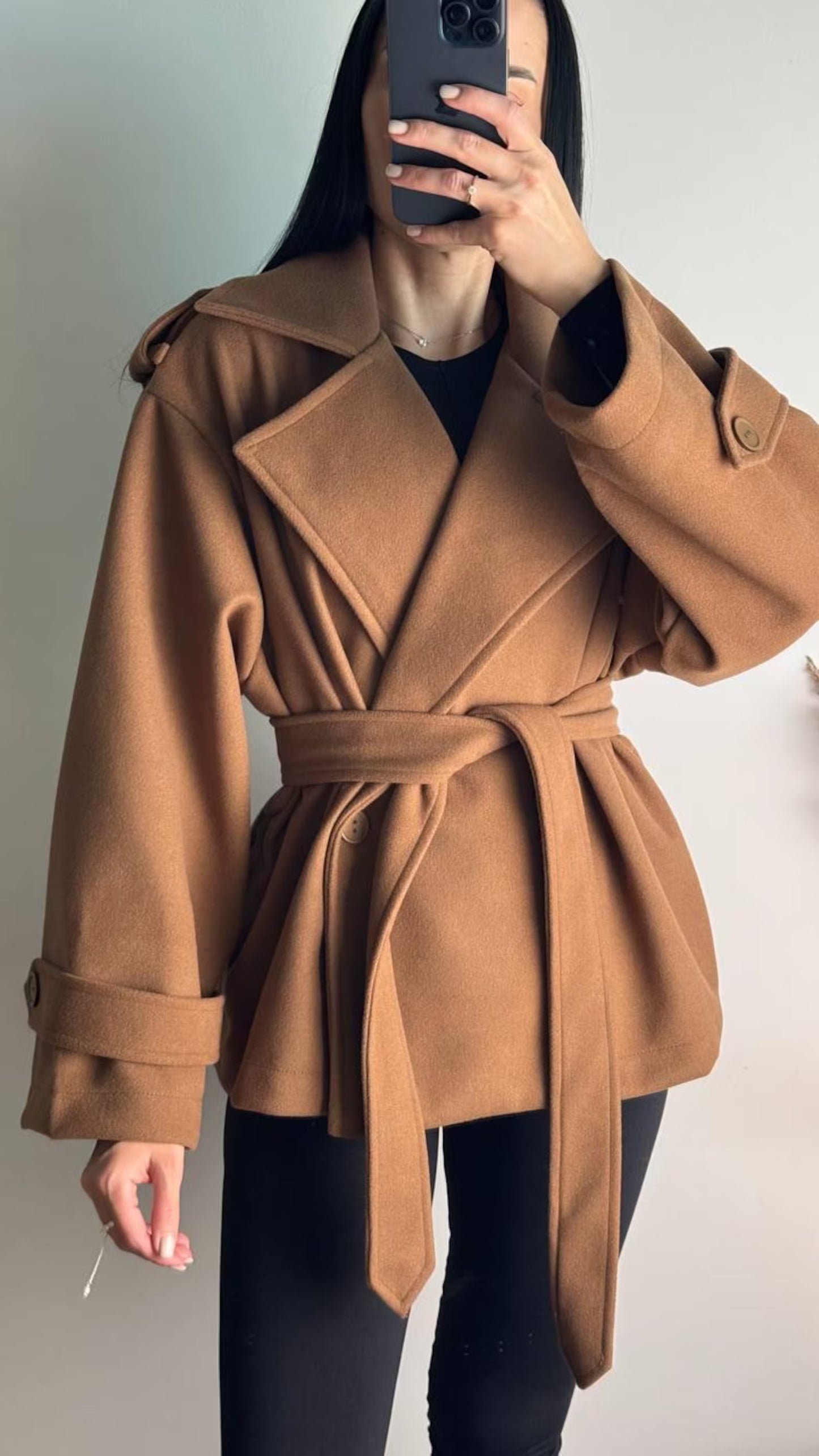 Trench-coat beige pour femme