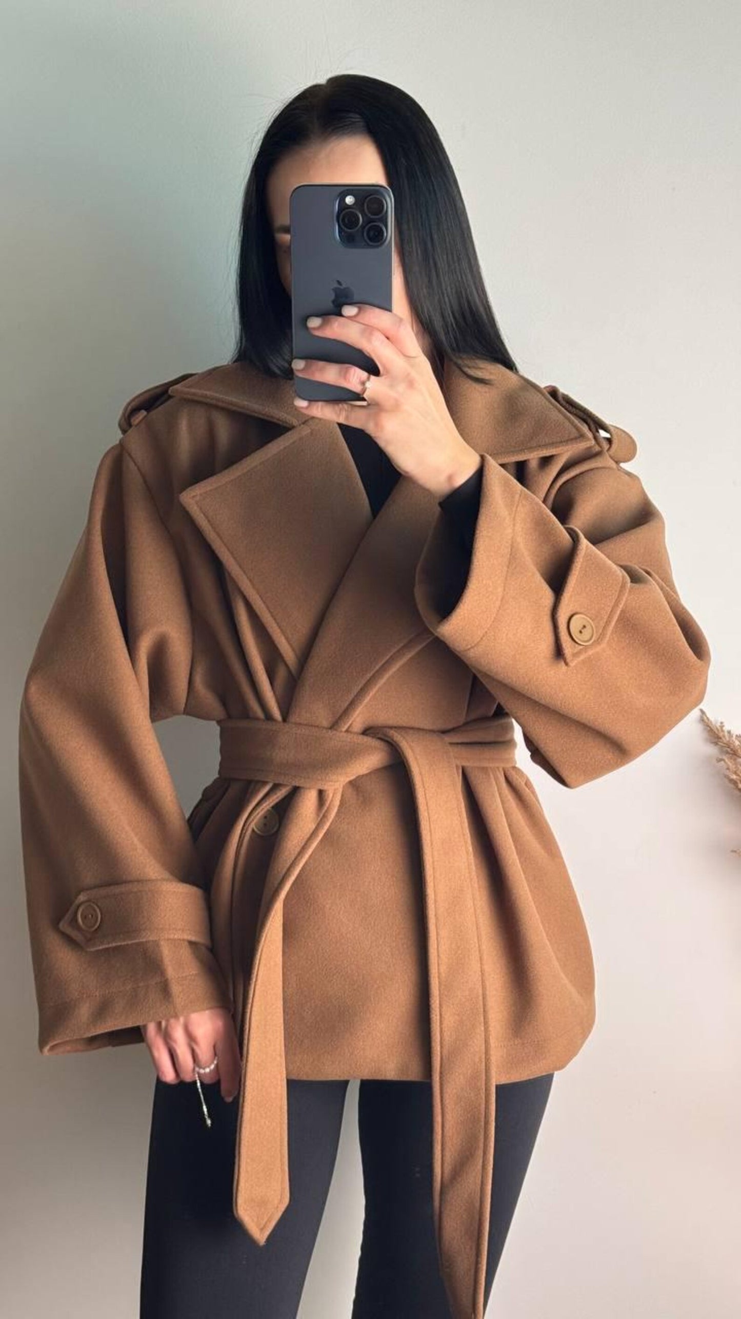 Trench-coat beige pour femme